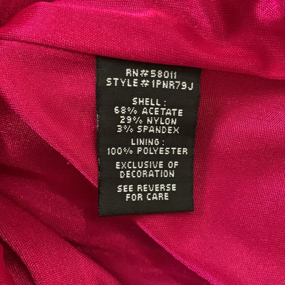 JAX Fuchsia pink satin dress - Picture 11 of 16
